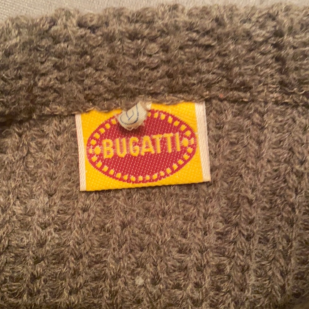 Old vintage Bugatti sweater.